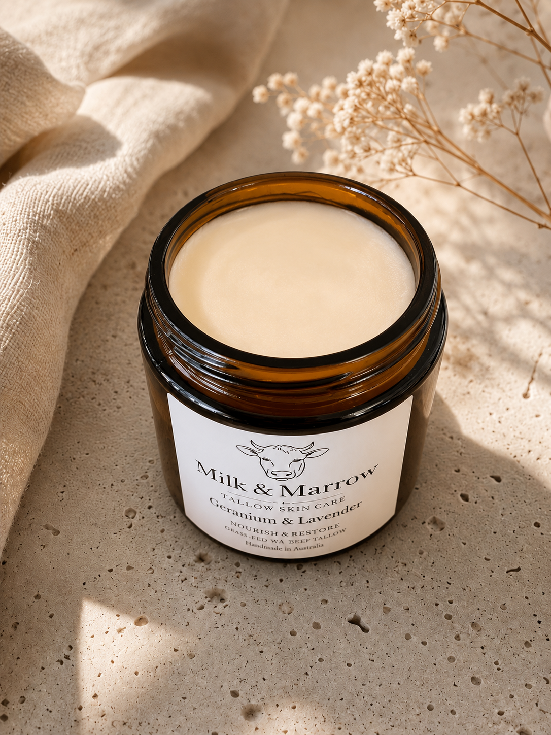 Whipped Tallow Cream – Geranium & Lavender